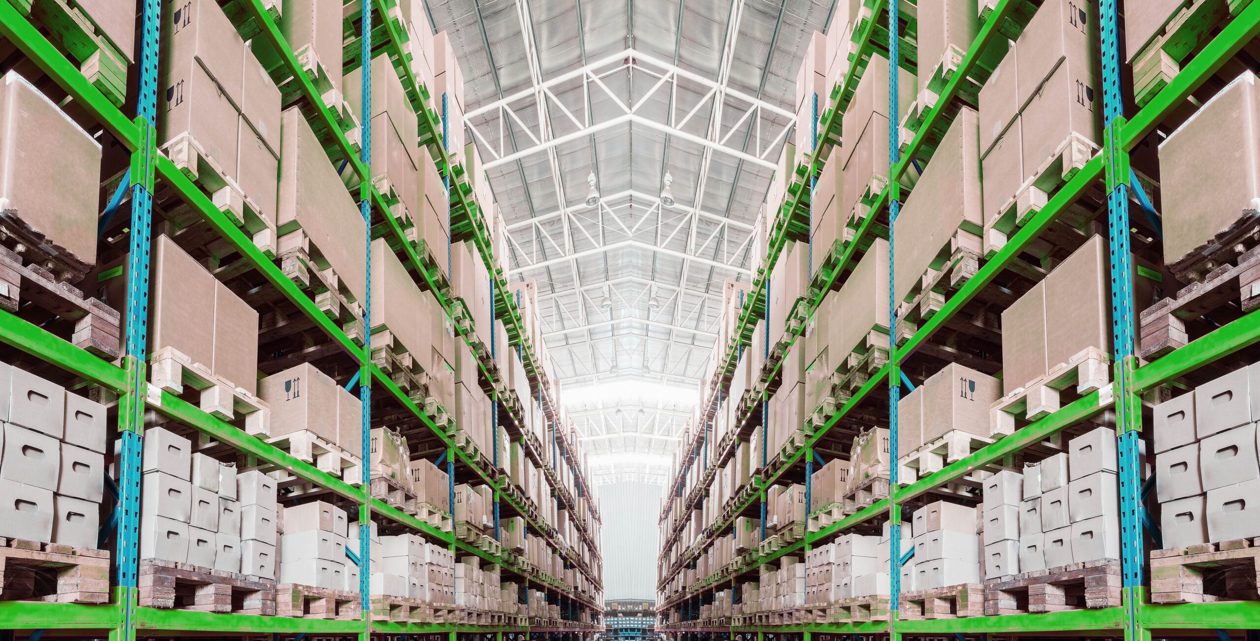 Warehouse with lots of boxes represents importance cargo insurance